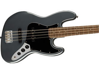 Fender Squier Affinity Series Jazz Bass Charcoal Frost Metallic Electric Bass Guitar 
