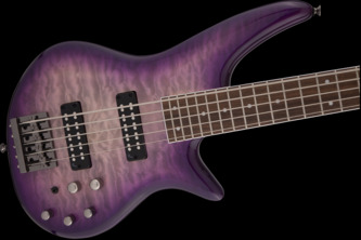 Jackson JS Series Spectra JS3QV Purple Phaze 5-String Electric Bass Guitar