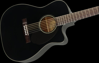 Fender Classic Design CC-60SCE Concert Black Electro Acoustic Guitar