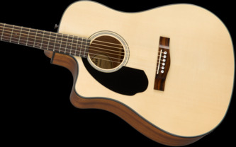 Fender Classic Design CD-60SCE Dreadnought Natural Left-Handed Electro Acoustic Guitar
