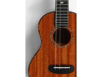 Kala Contour Deluxe All Solid Gloss Mahogany Ukulele w/ Bag