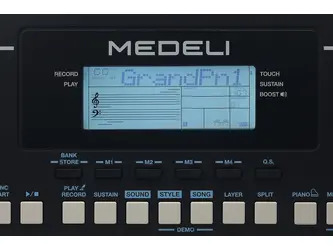 Medeli MILLENIUM Series Keyboard. 61 Key. Black