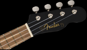 Fender Venice Soprano Ukulele, Black 
