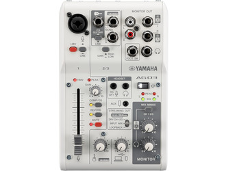 Yamaha AG03MK2 Live Streaming Mixer - White