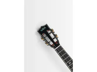 Kala Contour Deluxe All Solid Gloss Spruce Rosewood Ukulele With Cutaway and Bag