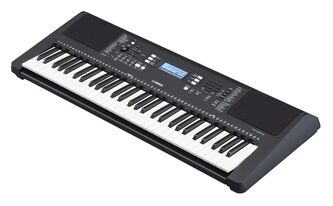 Yamaha PSRE360 61 Key Portable Keyboard Including Mains Adaptor - Dark Walnut