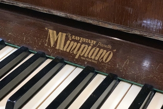 Secondhand Eavestaff Mini Royale Upright Piano Incl Stool