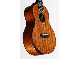 Kala Contour Deluxe All Solid Gloss Mahogany Ukulele w/ Bag