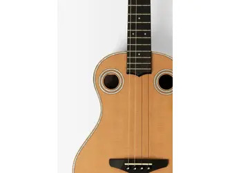 Kala All Solid Cedar Rosewood Double Sound Hole Ukulele With Bag