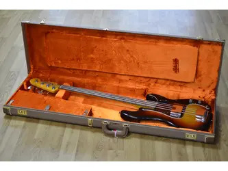 Fender James Jamerson 1962 Precison Bass® - incls Vintage-Style Brown (Orange Interior) Case