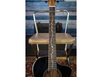 Washburn Bella Tono VITE-S9V Electro Acoustic Guitar - Gloss Charcoal Burst