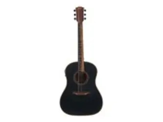 Bromo Tahoma Black Concert Acoustic Guitar - Solid Mahogany Top
