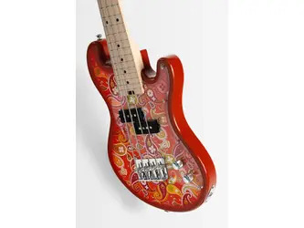 Kala Solid Body 4-String Orange Paisley Fretted U•BASS®