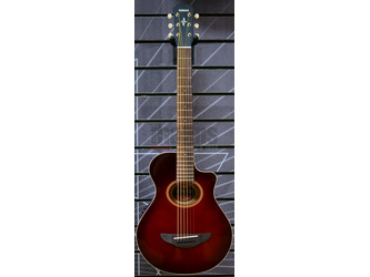 Yamaha APXT2 Dark Red Burst 3/4 Size Travel Electro Acoustic Guitar & Case