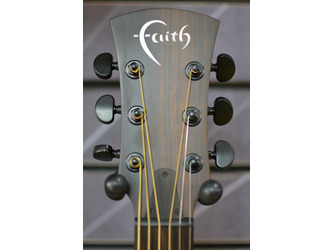 Faith Naked Mahogany FKVMG Venus OM Natural All Solid Electro Acoustic Guitar & Case