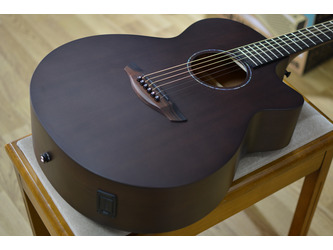 Faith Naked Mahogany FKVMG Venus OM Natural All Solid Electro Acoustic Guitar & Case