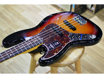 Fender American Professional II Jazz Bass 3-Colour Sunburst Left-Handed Electric Bass Guitar & Case