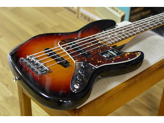 Fender American Professional II Jazz Bass V 3-Colour Sunburst 5-String Electric Bass Guitar & Case