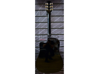 Fender Squier SA-105CE Dreadnought Black Electro Acoustic Guitar