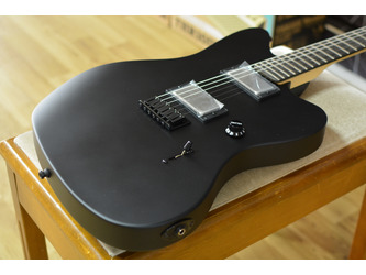 Fender Artist Jim Root Jazzmaster Flat Black Electric Guitar & Case