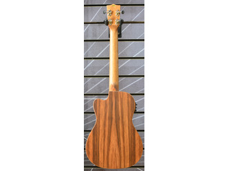 Kala SSEBY-B-CE Solid Spruce Striped Ebony Baritone Cutaway Electro Ukulele