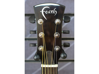 Faith Eclipse FECV Venus OM Black All Solid Electro Acoustic Guitar & Case 