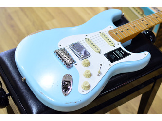 Fender Limited Edition Vintera Road Worn 50s Stratocaster HSS, Sonic Blue Electric Guitar