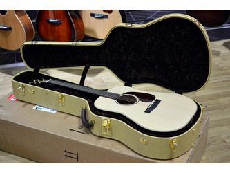 Huss & Dalton DM Dreadnought Natural All Solid Acoustic Guitar & Case 