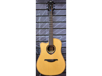 Lag Tramontane Hyvibe 30 THV30DCE Dreadnought Natural Left-Handed Electro Acoustic Guitar & Case