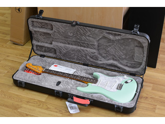 Fender Artist Cory Wong Stratocaster Surf Green Electric Guitar incls Deluxe Moulded Case