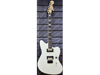 Fender Artist Jim Root Jazzmaster V4 Flat White Electric Guitar Deluxe Black Tweed Hardshell