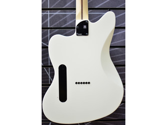 Fender Artist Jim Root Jazzmaster V4 Flat White Electric Guitar Deluxe Black Tweed Hardshell