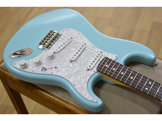 Fender Artist Cory Wong Stratocaster Daphne Blue Electric Guitar Incls Deluxe Moulded Case
