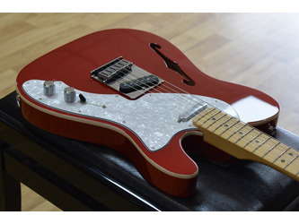 Fender American Deluxe Telecaster Thinline Candy Apple Red Electric Guitar Incls Deluxe Gig Bag B Stock