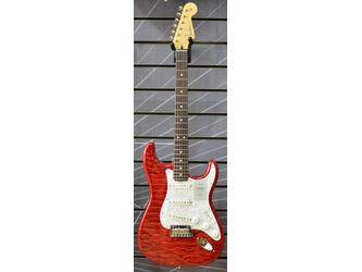 Fender 2024 Collection Stratocaster Made In Japan Hybrid II - Quilt Red Beryl - Incl Gig Bag