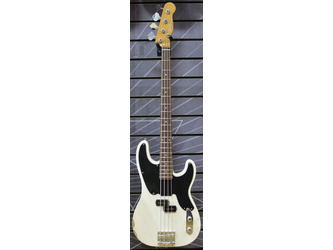 Fender Mike Dirnt Road Worn Precision Bass, White Blonde, Rosewood  -Incl Hardshell Case