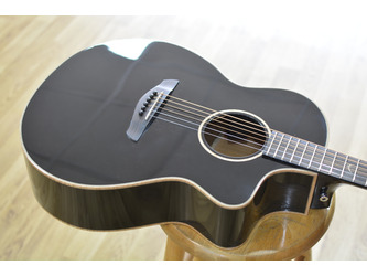 Faith Eclipse Neptune Cutaway Electro - Black - Incl Hard Case 