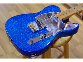 Fender Artist J Mascis Telecaster Bottle Rocket Blue Flake Electric Guitar Deluxe Gig Bag