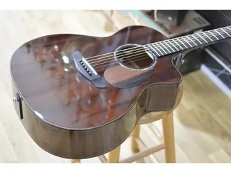 Faith Legacy Dark Roast Earth Electro/Cut All Solid Electro Acoustic Guitar & Case