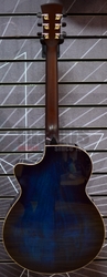 Faith Blue Moon FVBLM Venus OM Blue Burst All Solid Electro Acoustic Guitar & Case