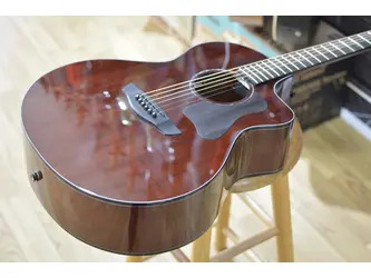 Faith Nexus Neptune CE Thru-Cognac Inc Gig Bag - All Solid Mahogany, Fishman Presys 2 PU
