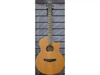 Faith Naked Cedar FKVCD Venus OM Natural All Solid Electro Acoustic Guitar & Case