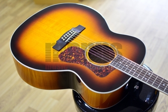 Guild Westerly F-2512E Deluxe Jumbo Antique Sunburst 12-String Electro Acoustic Guitar