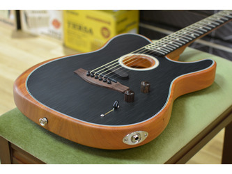 Fender Acoustasonic Player Telecaster Brushed Black Electro Acoustic Guitar incls Deluxe Gig Bag B Stock
