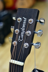 anglewood Blackbird TWBB Orchestra Electro Smokestack Black Acoustic Guitar 