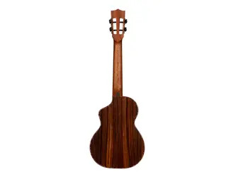 Kala Contour Deluxe All Solid Gloss Spruce Rosewood Ukulele With Cutaway and Bag