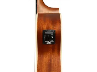 Kala Satin Mahogany Baritone Left Handed Ukulele with EQ & Bag