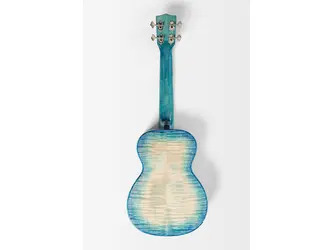 Kala All Solid Stained Blue Flamed Maple Waterfall Ukulele