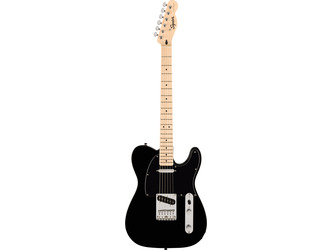 Fender Squire Limited Edition Sonic Telecaster Electric Guitar Black Pickguard & Black  