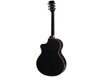 Faith Eclipse Neptune Cutaway Electro - Black - Incl Hard Case 